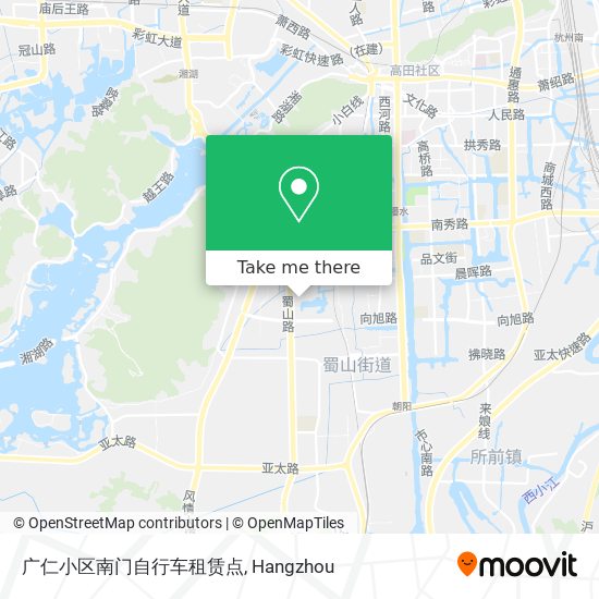 广仁小区南门自行车租赁点 map
