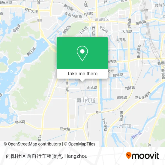 向阳社区西自行车租赁点 map