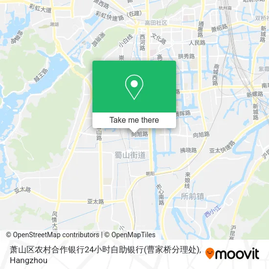 萧山区农村合作银行24小时自助银行(曹家桥分理处) map