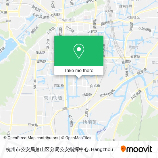 杭州市公安局萧山区分局公安指挥中心 map