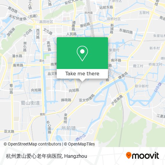 杭州萧山爱心老年病医院 map