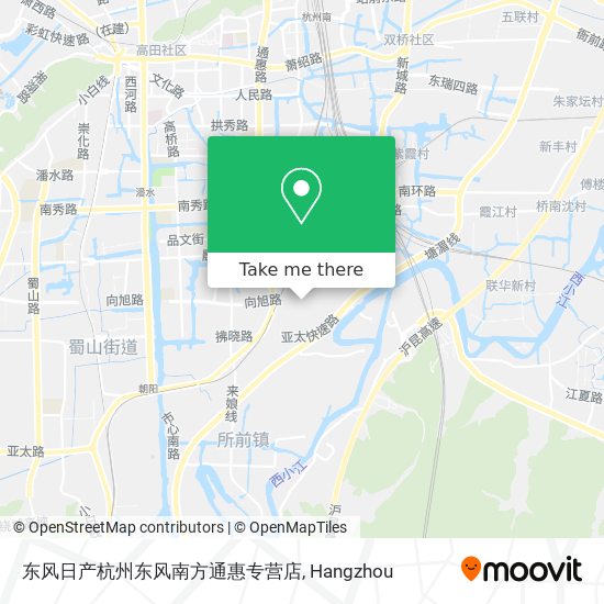 东风日产杭州东风南方通惠专营店 map