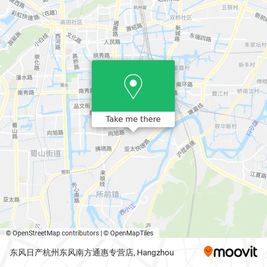 东风日产杭州东风南方通惠专营店 map