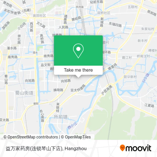 益万家药房(连锁琴山下店) map