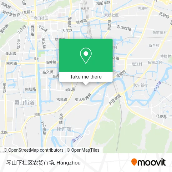 琴山下社区农贸市场 map
