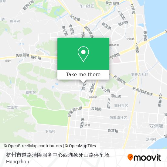 杭州市道路清障服务中心西湖象牙山路停车场 map