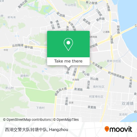 西湖交警大队转塘中队 map