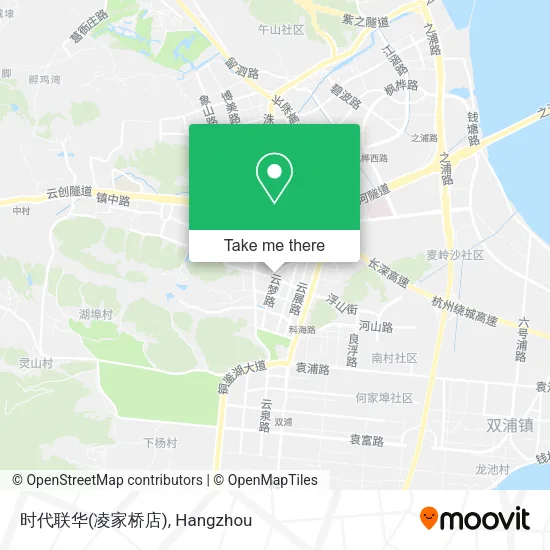 时代联华(凌家桥店) map