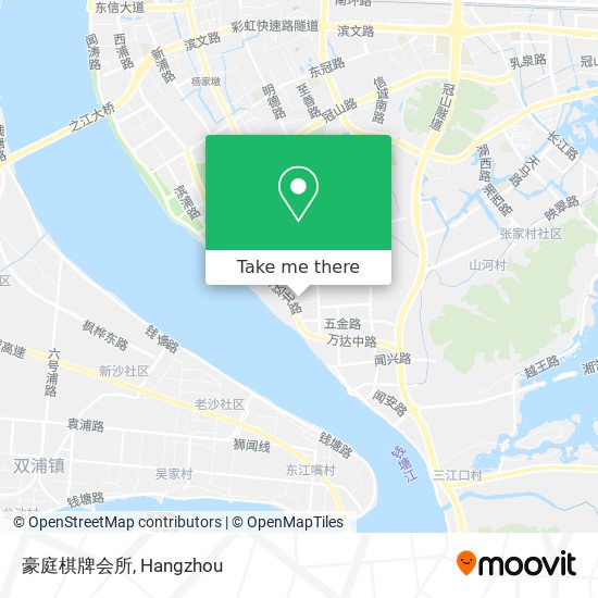 豪庭棋牌会所 map