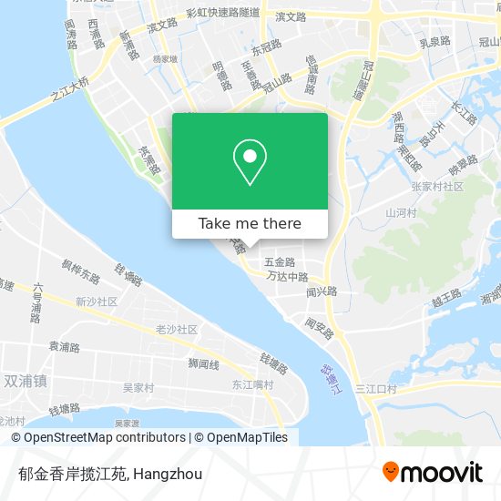 郁金香岸揽江苑 map