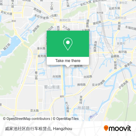 戚家池社区自行车租赁点 map