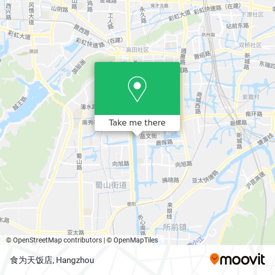 食为天饭店 map
