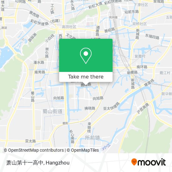 萧山第十一高中 map