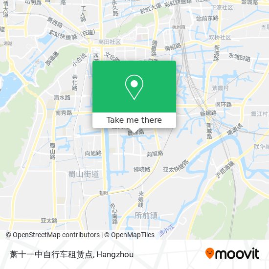 萧十一中自行车租赁点 map