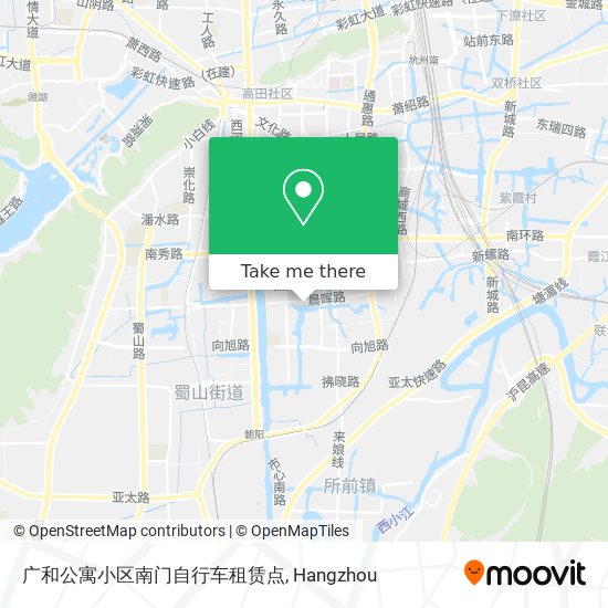 广和公寓小区南门自行车租赁点 map