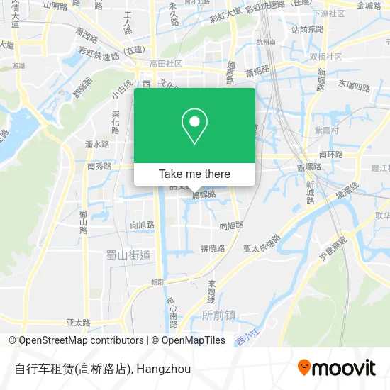 自行车租赁(高桥路店) map