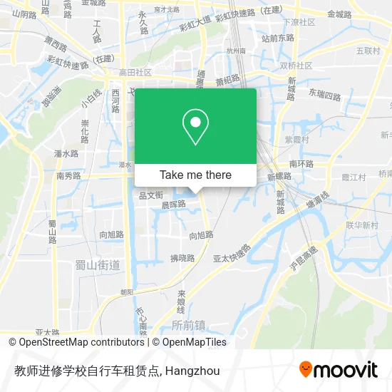 教师进修学校自行车租赁点 map