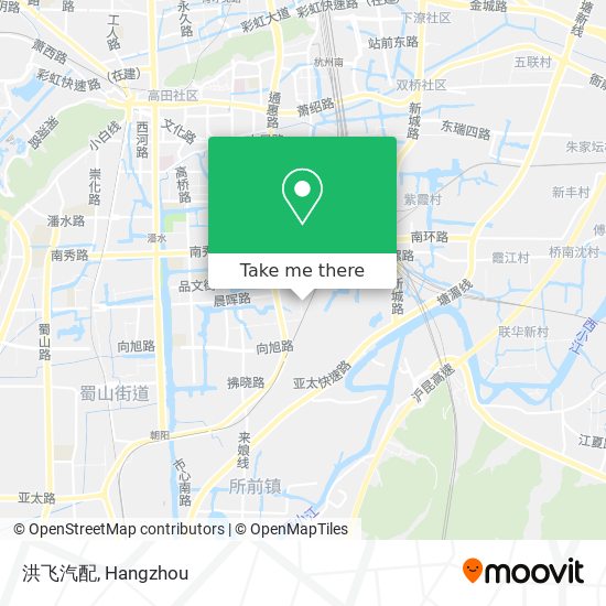 洪飞汽配 map