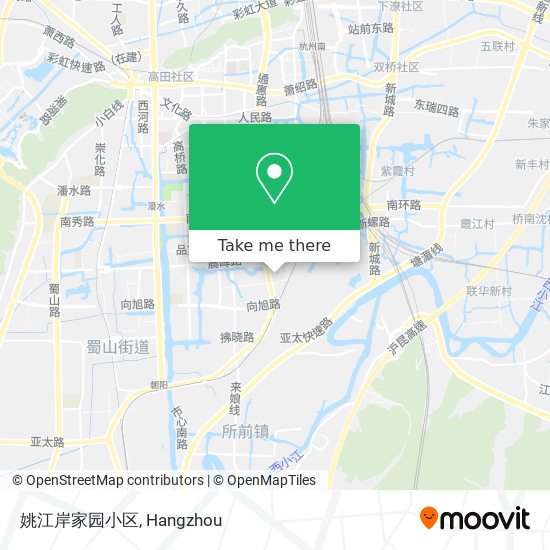 姚江岸家园小区 map