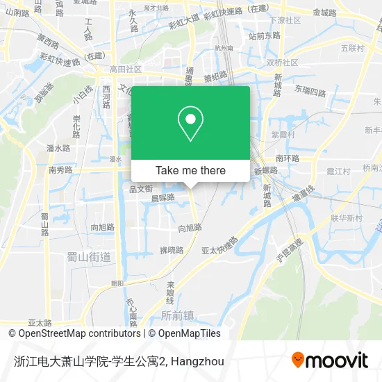 浙江电大萧山学院-学生公寓2 map