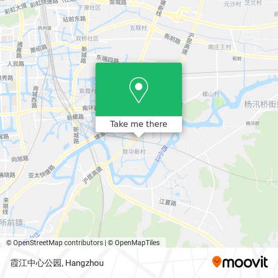 霞江中心公园 map