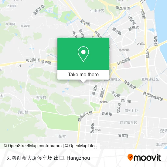 凤凰创意大厦停车场-出口 map
