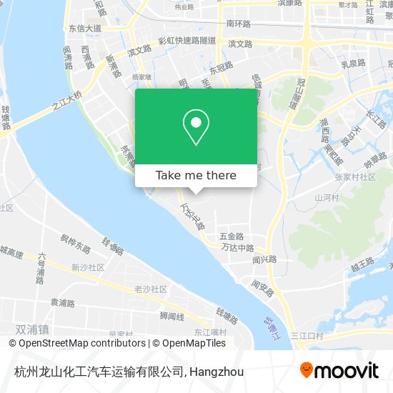 杭州龙山化工汽车运输有限公司 map