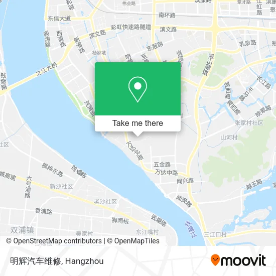 明辉汽车维修 map