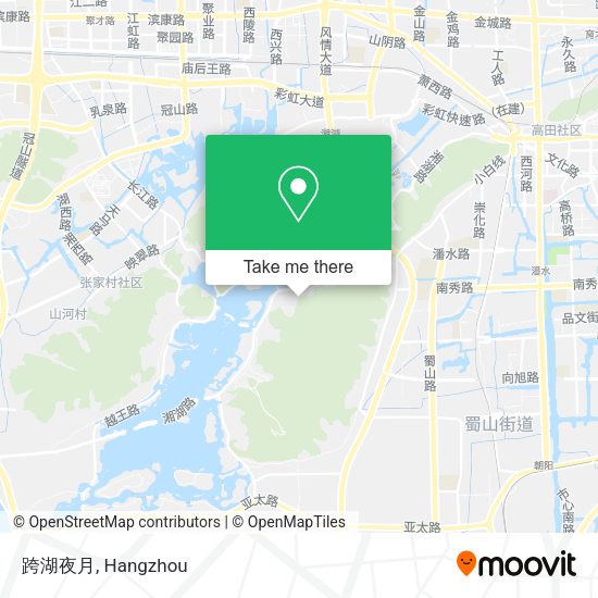 跨湖夜月 map