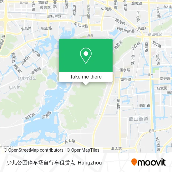 少儿公园停车场自行车租赁点 map