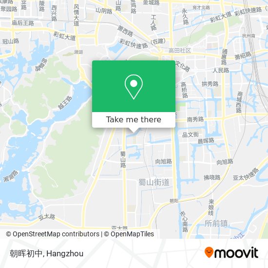朝晖初中 map