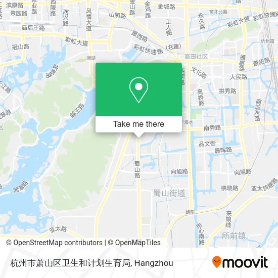 杭州市萧山区卫生和计划生育局 map