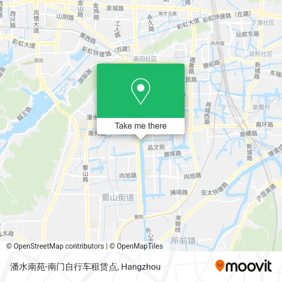 潘水南苑-南门自行车租赁点 map