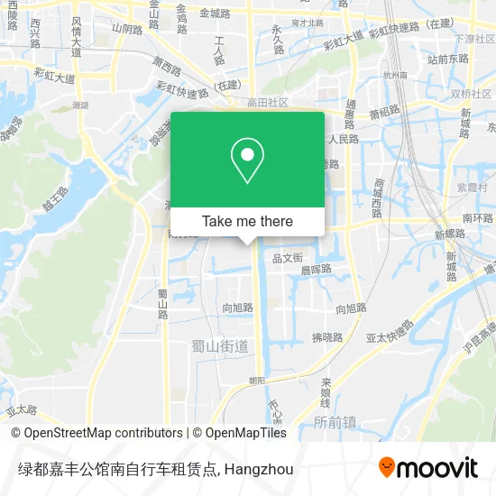绿都嘉丰公馆南自行车租赁点 map