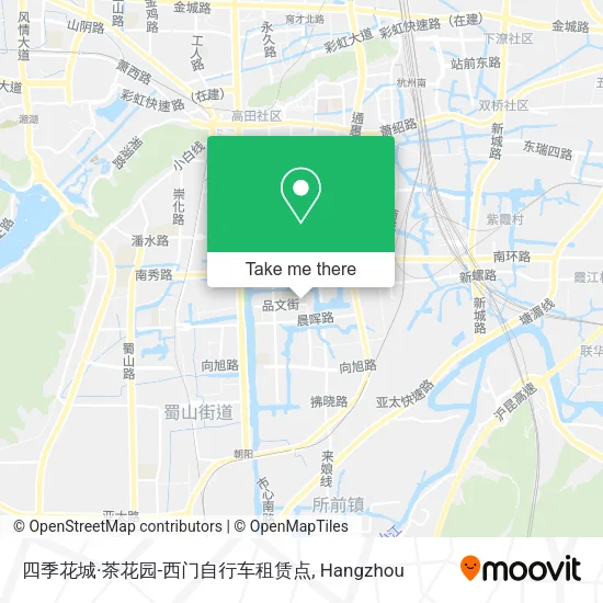 四季花城·茶花园-西门自行车租赁点 map