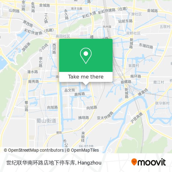 世纪联华南环路店地下停车库 map