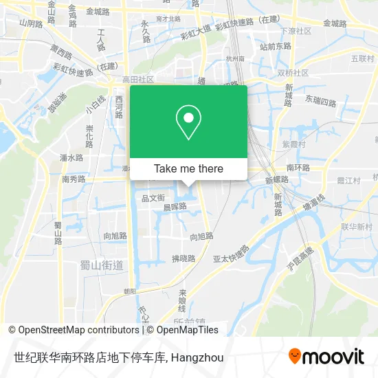 世纪联华南环路店地下停车库 map