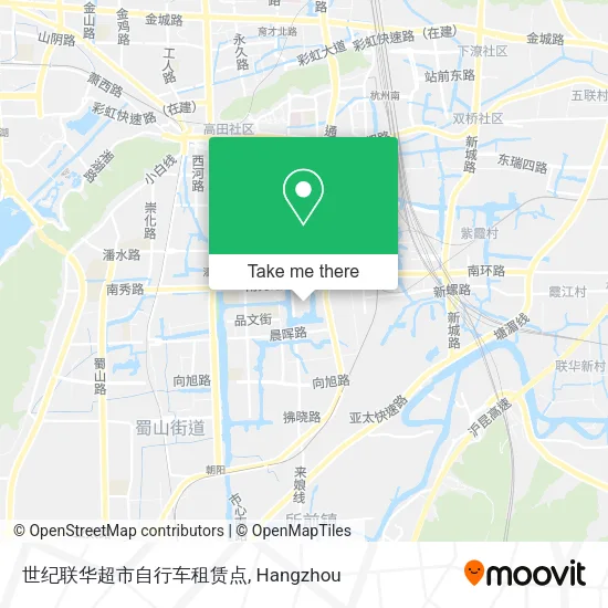 世纪联华超市自行车租赁点 map