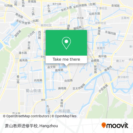 萧山教师进修学校 map