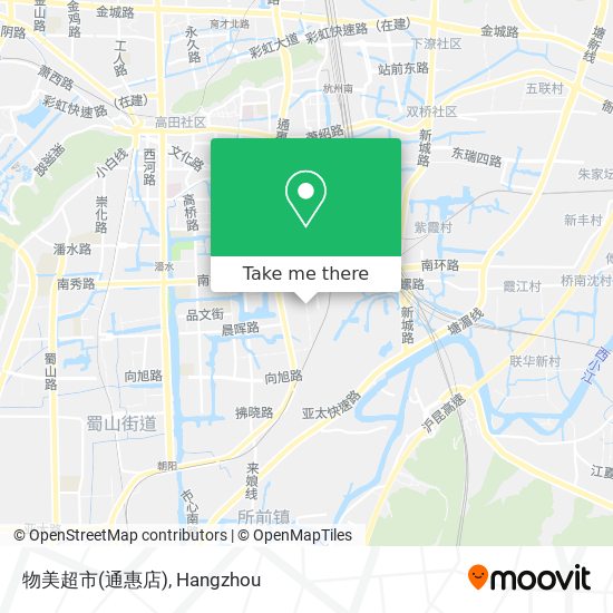 物美超市(通惠店) map