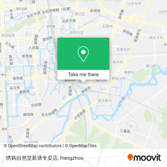 绣购自然堂新塘专卖店 map