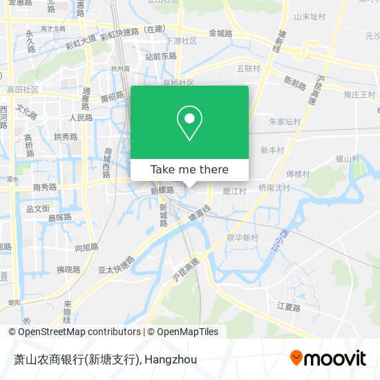 萧山农商银行(新塘支行) map