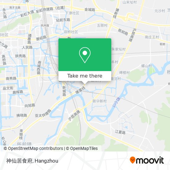 神仙居食府 map