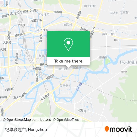纪华联超市 map