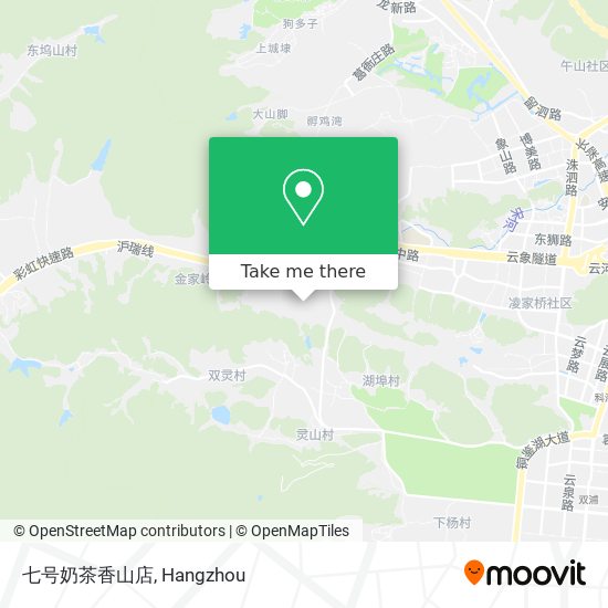 七号奶茶香山店 map