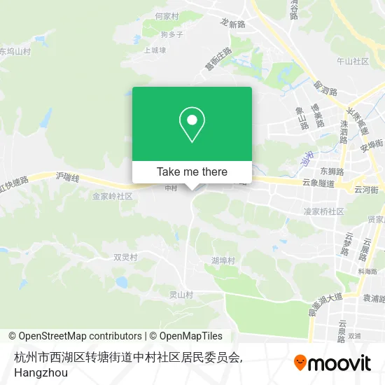 杭州市西湖区转塘街道中村社区居民委员会 map