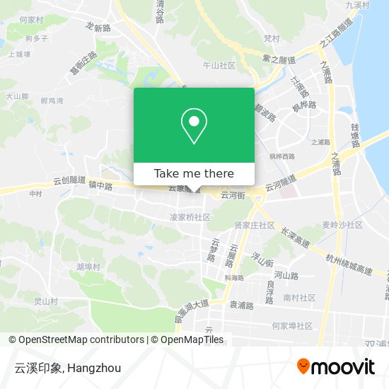 云溪印象 map