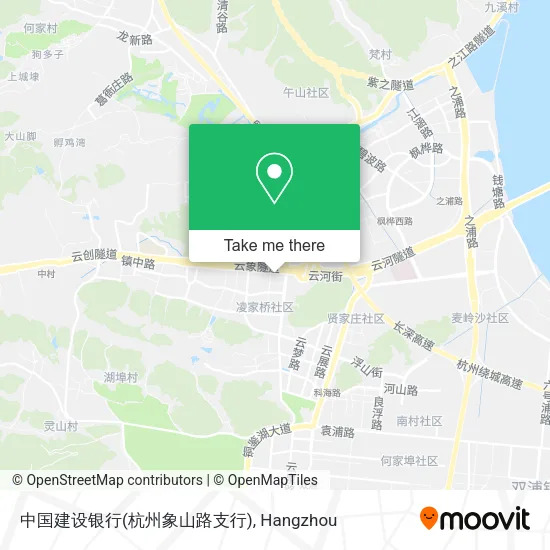 中国建设银行(杭州象山路支行) map