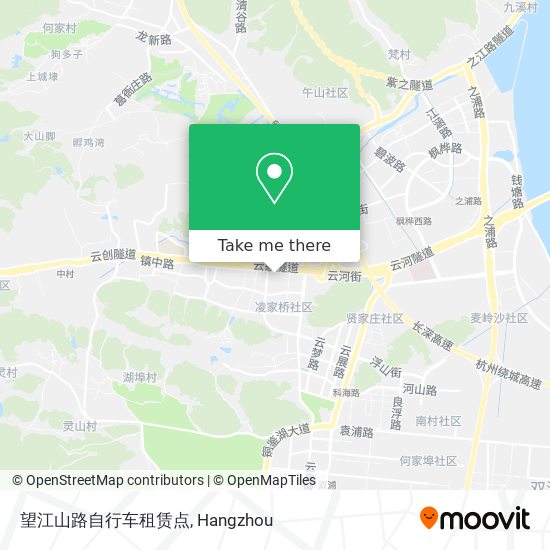 望江山路自行车租赁点 map