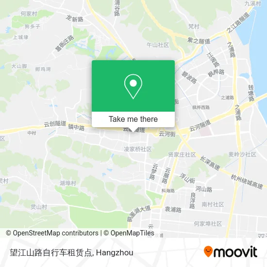 望江山路自行车租赁点 map